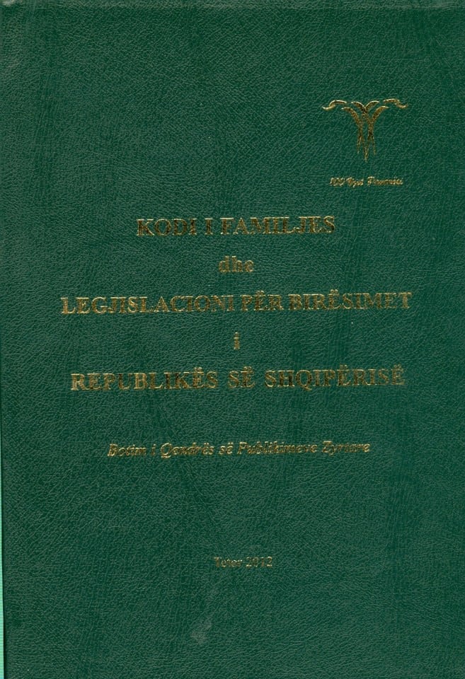 Kodi I Familjes dhe Legjislacioni per Biresimet I Republikes se Shqiperise
