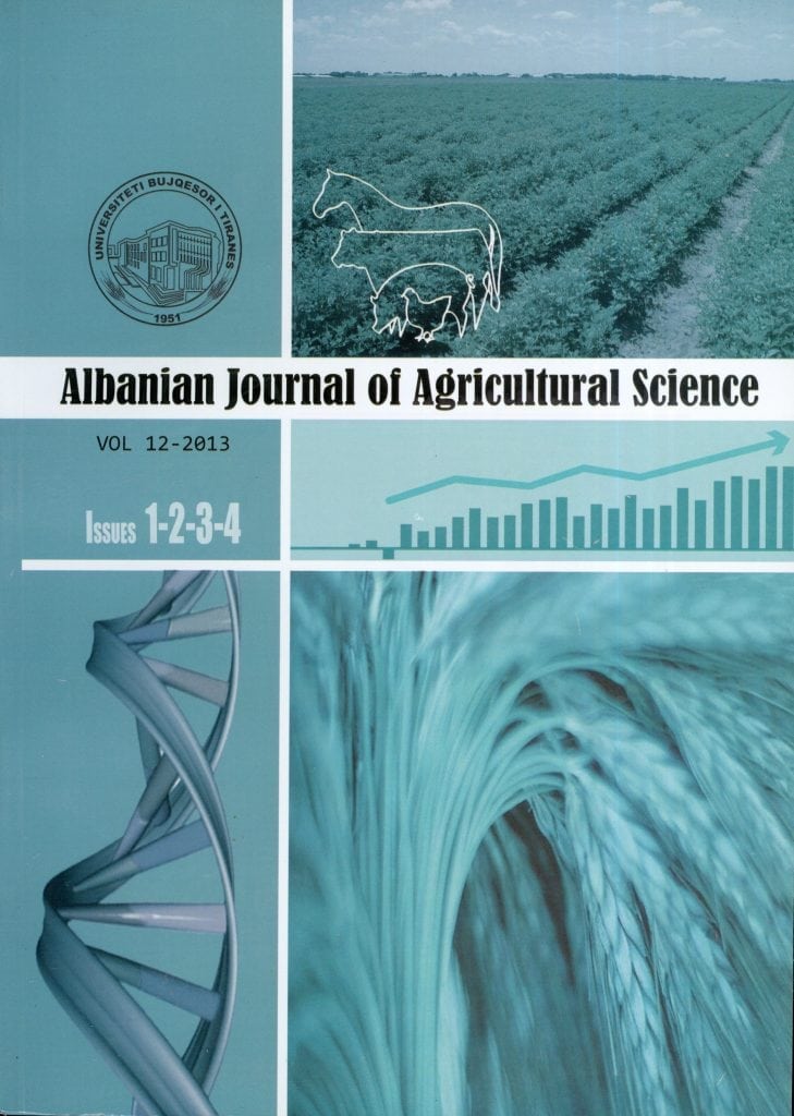 Albanian Journal of Agricultural Science- Agricultural University of Tirana