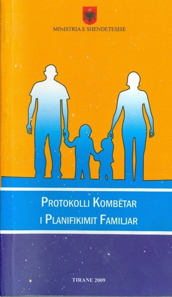 Protokolli  Kombetar I Planifikimit Familjar  Ministria e shendetesise