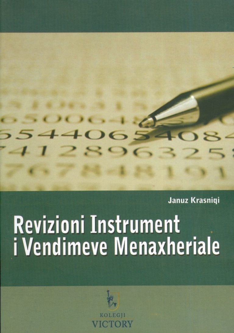 Revizioni instrument i vendimeve menaxheriale – Januz Krasniqi
