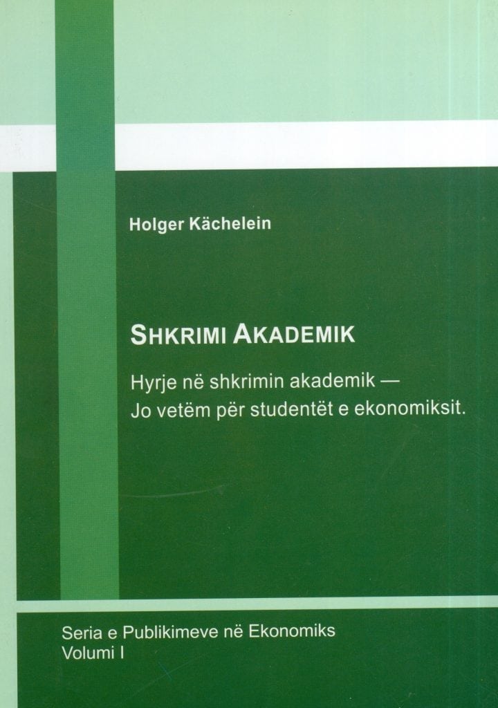 Shkrimi Akademik – Holger Kachelein