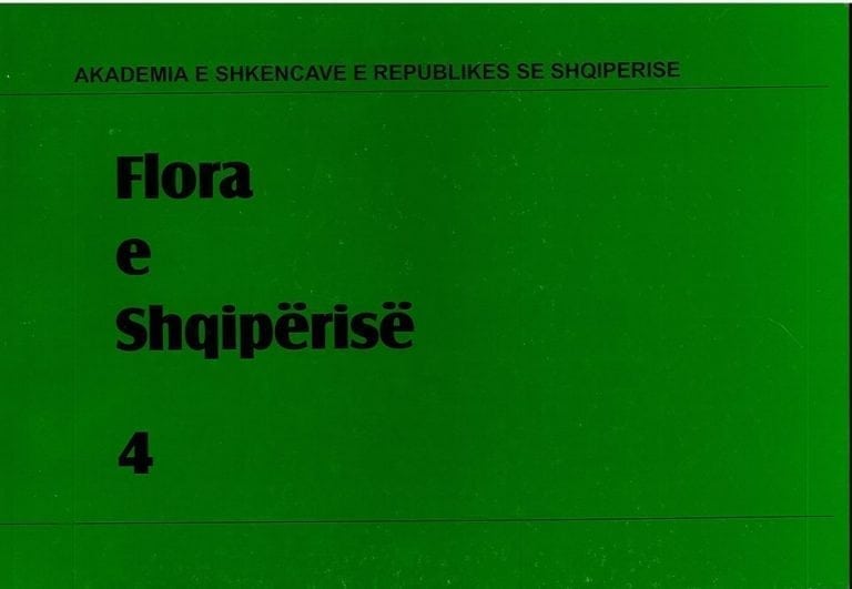 Flora e Shqiperise 4 – Akademia e Shkencave te Shqiperise