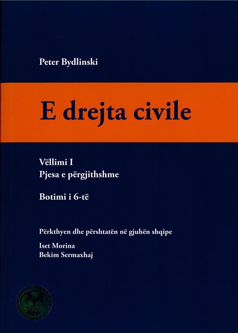 E Drejta Civile – Peter Bydlinski