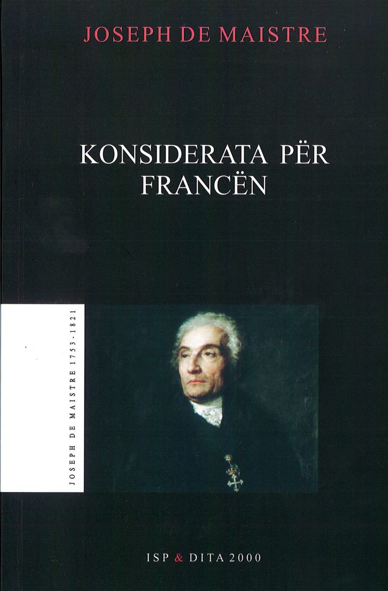 Konsiderata per Francen – Joseph de Maistre
